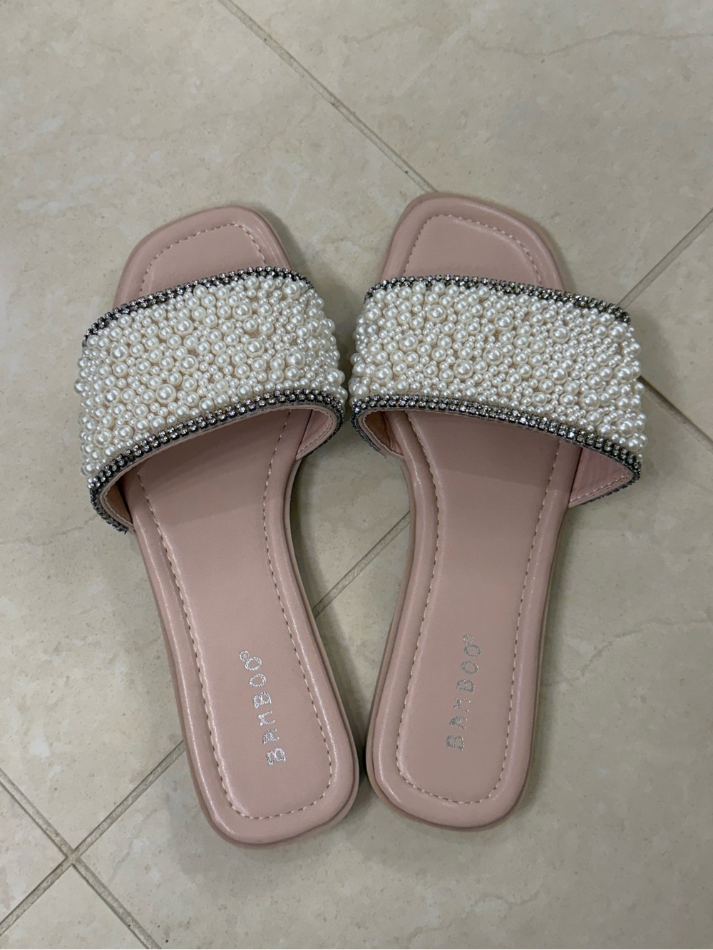 BAMBOO Pearl Slide Sandals